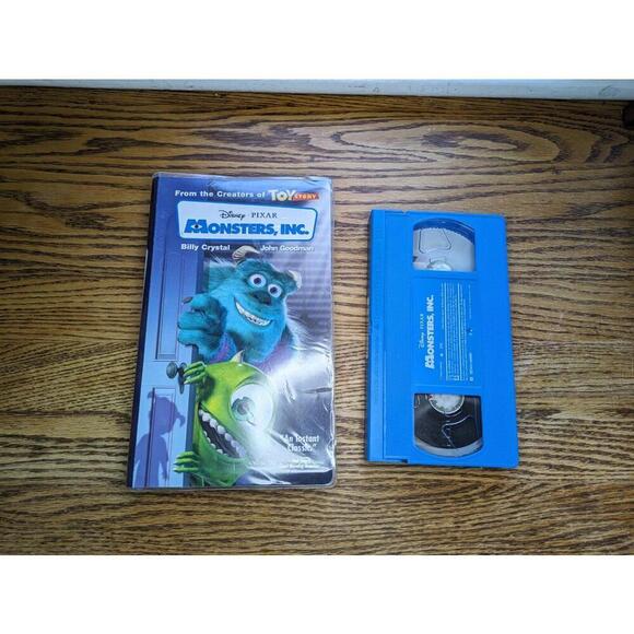 Other - Disney Pixar MONSTERS, INC. VHS Video 2001 Clamshell Blue Tape